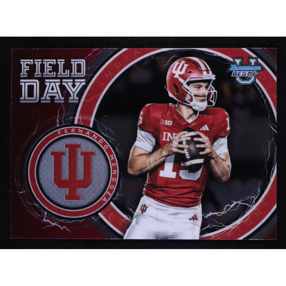Fernando Mendoza 2025 Bowman's Best University Field Day #FD3 RC at PristineAuction.com