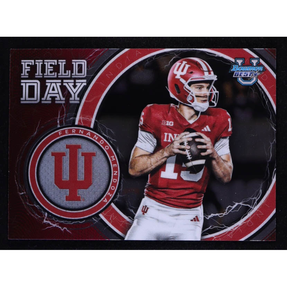 Fernando Mendoza 2025 Bowman's Best University Field Day #FD3 RC at PristineAuction.com