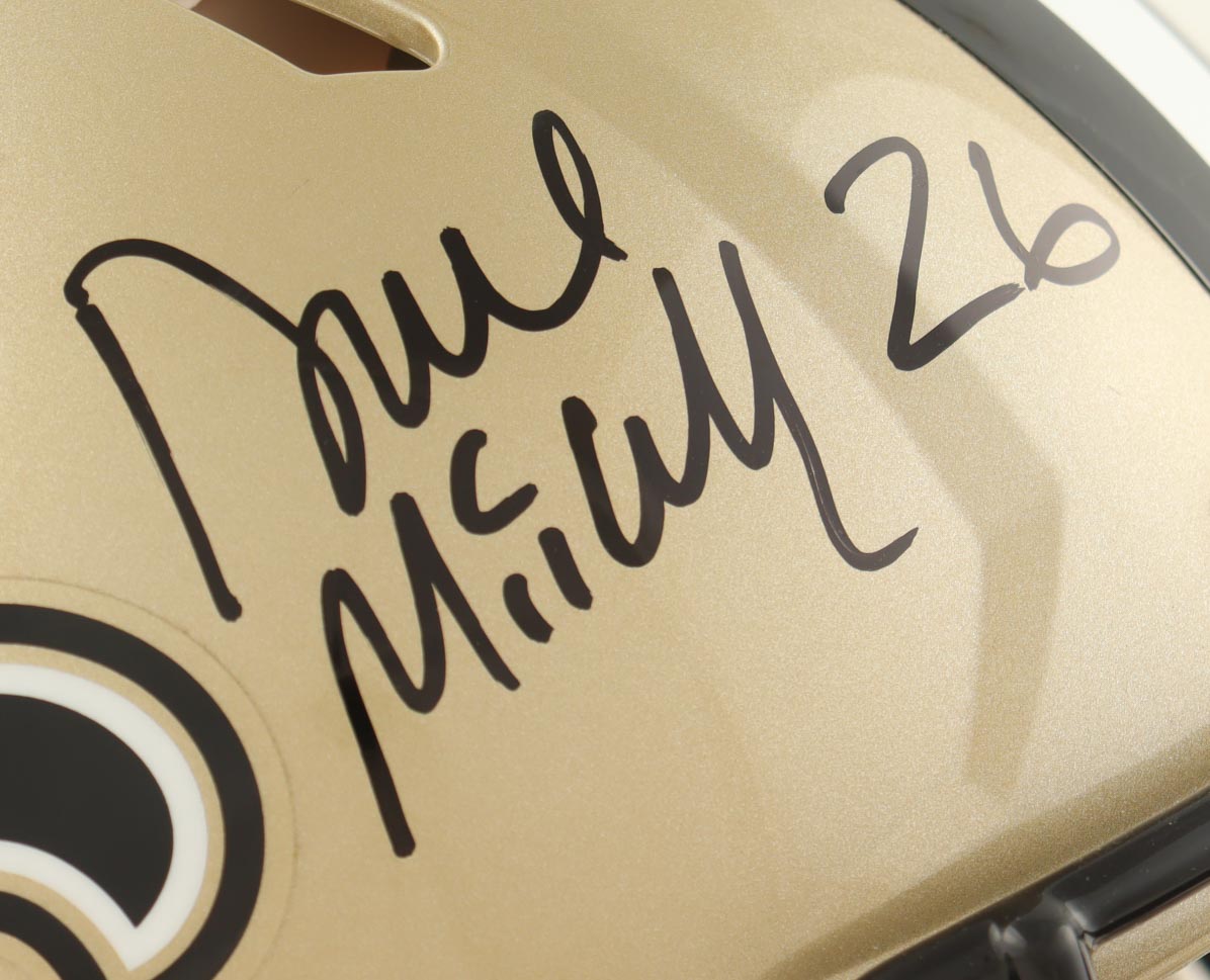 Deuce McAllister Signed Saints Full-Size Authentic On-Field Speed Helmet (Radtke & DA) at PristineAuction.com Deuce McAllister Signed Saints Full-Size Authentic On-Field Speed Helmet (Radtke & DA) at PristineAuction.com