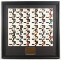 2007-08 Upper Deck Exquisite Collection Basketball Custom Framed Uncut Sheet of (42) Cards at PristineAuction.com