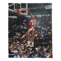 Spud Webb Signed Hawks 11x14 Photo (Beckett) at PristineAuction.com