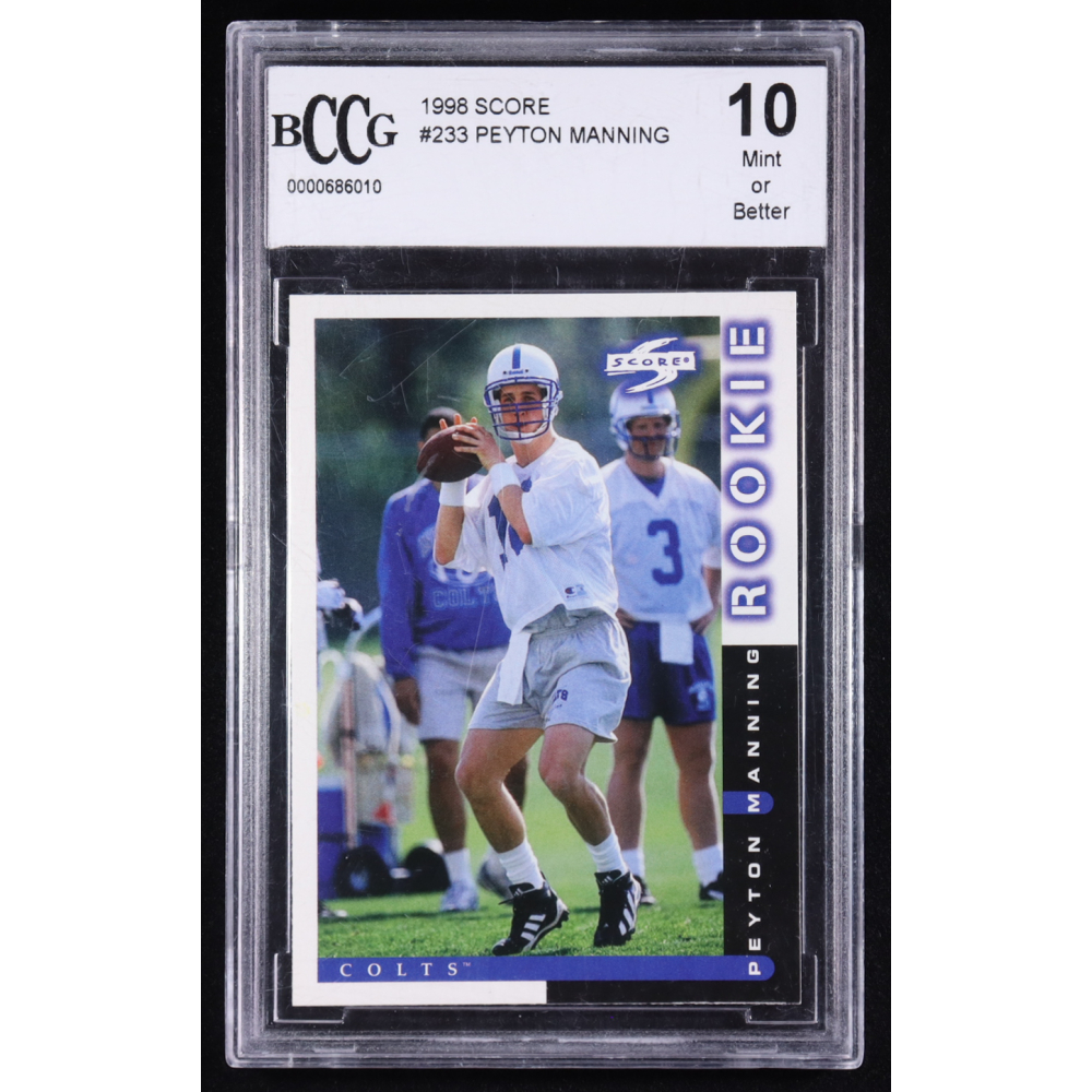 Peyton Manning 1998 Score #233 RC (BCCG 10) at PristineAuction.com