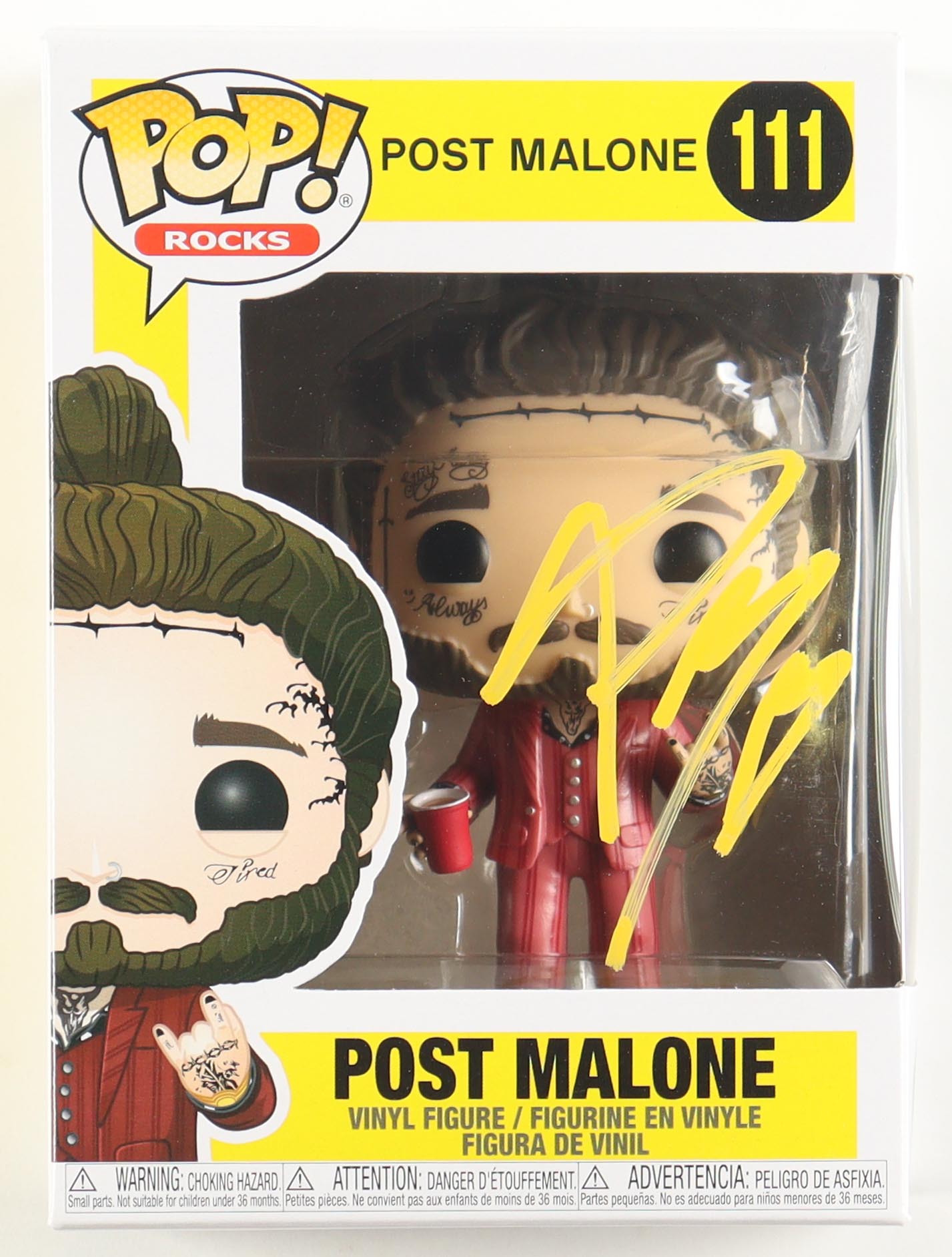 Post Malone Signed "Post Malone" #111 Funko Pop! Vinyl Figure (JSA) at PristineAuction.com Post Malone Signed "Post Malone" #111 Funko Pop! Vinyl Figure (JSA) at PristineAuction.com