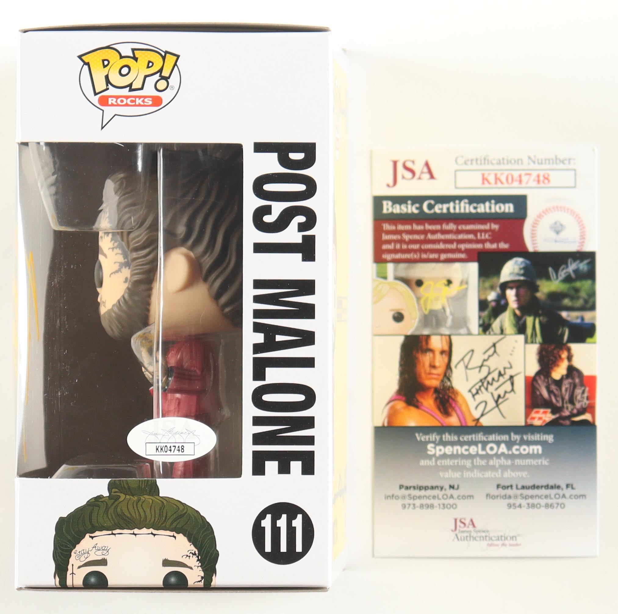 Post Malone Signed "Post Malone" #111 Funko Pop! Vinyl Figure (JSA) at PristineAuction.com Post Malone Signed "Post Malone" #111 Funko Pop! Vinyl Figure (JSA) at PristineAuction.com