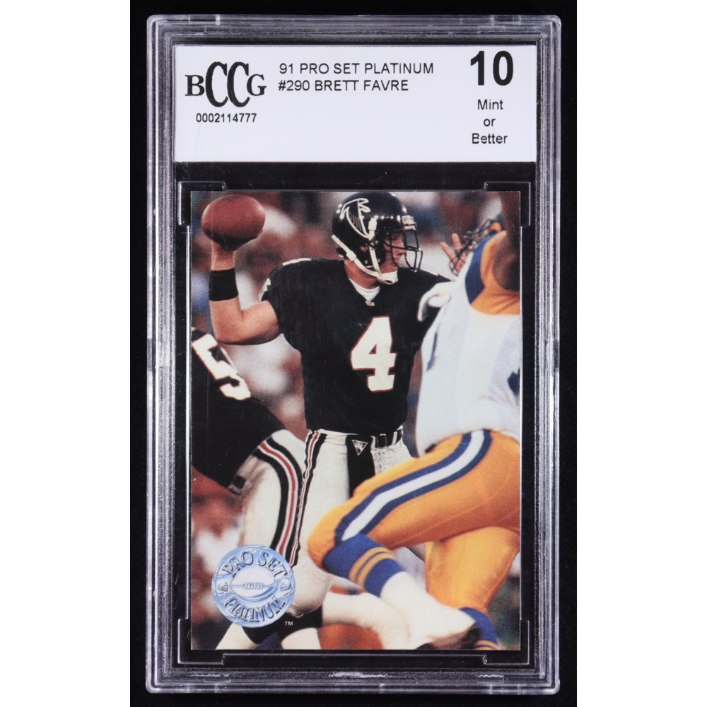 Brett Favre 1991 Pro Set Platinum #290 RC (BCCG 10) at PristineAuction.com