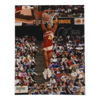 Spud Webb Signed Hawks 11x14 Photo (Beckett) at PristineAuction.com
