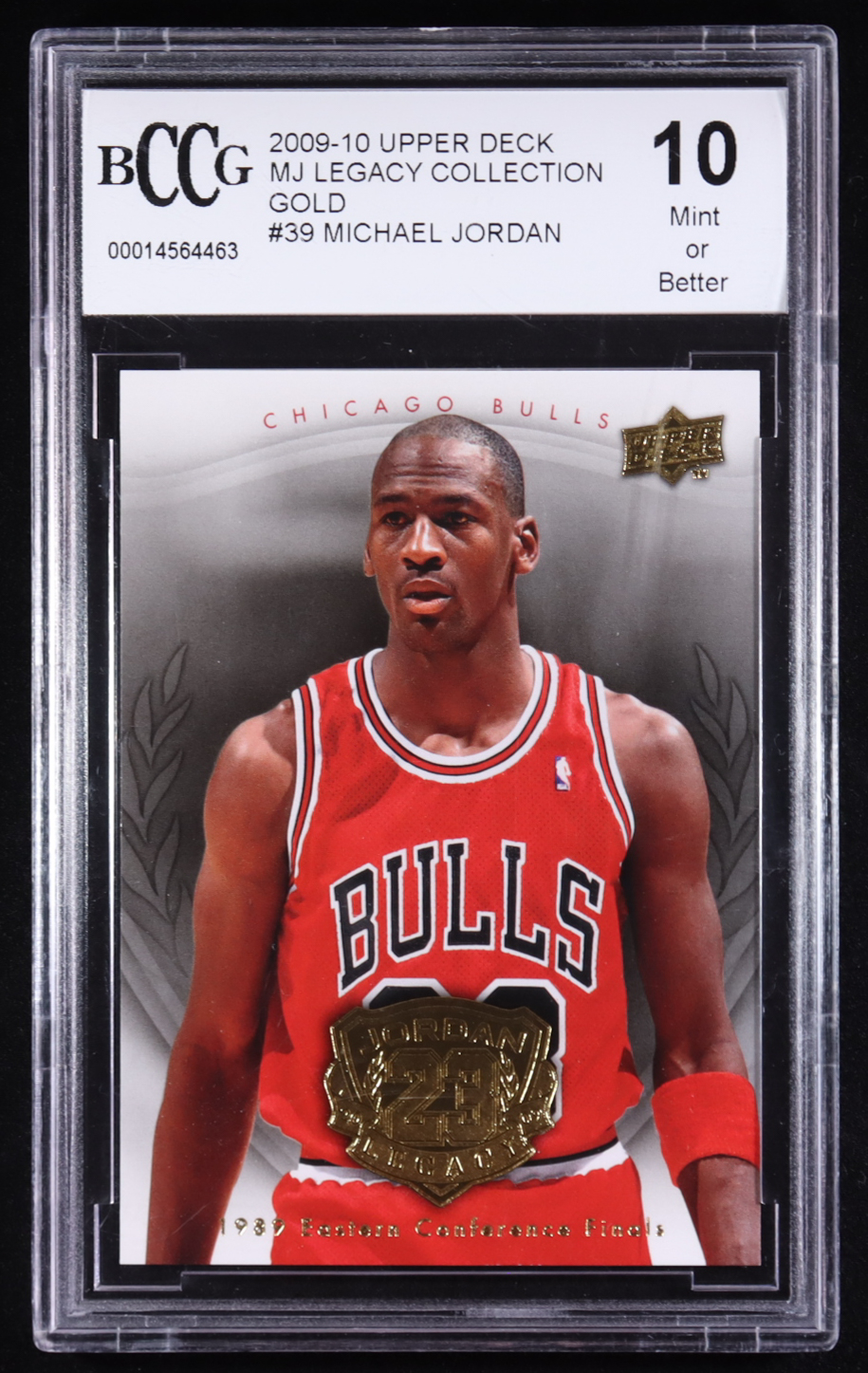 Michael Jordan 2009-10 Upper Deck MJ Legacy Collection Gold #39 (BCCG 10) at PristineAuction.com Michael Jordan 2009-10 Upper Deck MJ Legacy Collection Gold #39 (BCCG 10) at PristineAuction.com