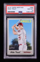 Mike Trout 2019 Topps Heritage #485 SP (PSA 10) at PristineAuction.com