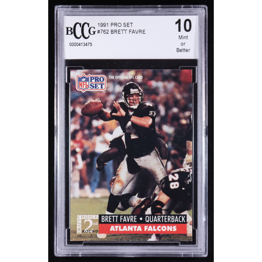 Brett Favre 1991 Pro Set #762 RC (BCCG 10) at PristineAuction.com