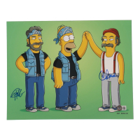 Cheech Marin & Tommy Chong Signed "The Simpsons" 11x14 Photo (Beckett) at PristineAuction.com