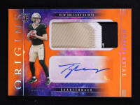 Tyler Shough 2025 Panini Origins Rookie Autographs Orange #6 #66/75 RC at PristineAuction.com