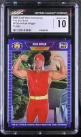 Hulk Hogan 2023 Leaf Web Exclusives Pro Set Purple #PSG9 #2/15 (CGC 10) at PristineAuction.com
