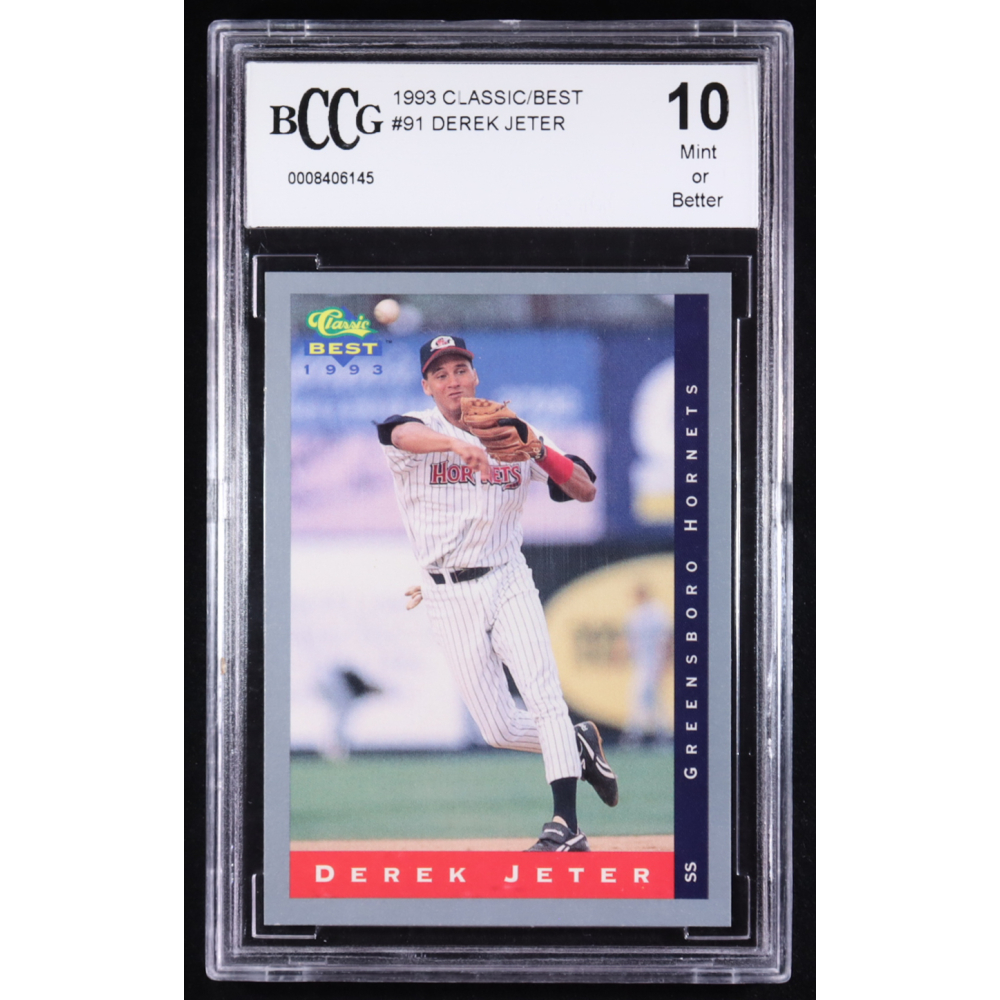 Derek Jeter 1993 Classic/Best #91 RC (BCCG 10) at PristineAuction.com