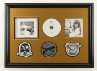 Taylor Swift Signed Custom Framed "The Tortured Poets Department" CD Album Insert Display With (3) Special Edition Cloth Patches (PSA) at PristineAuction.com