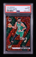 Jayson Tatum 2024-25 Panini Mosaic Mosaic Fast Break Red #188 #35/99 (PSA 10) at PristineAuction.com
