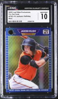 Jackson Holliday 2023 Leaf Web Exclusives Pro Set Blue #PSG10 RC #9/25 (CGC 10) at PristineAuction.com