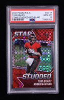 Tom Brady 2021 Rookies and Stars Star Studded Red Plaid #19 (PSA 10) at PristineAuction.com