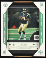 Kurt Warner Upper Deck Collectibles Framed Game-Used Football Piece #NNO #169/500 (UDA) at PristineAuction.com