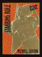 Michael Jordan 1996-97 Fleer Ultra Starring Role 23KT Gold Card at PristineAuction.com