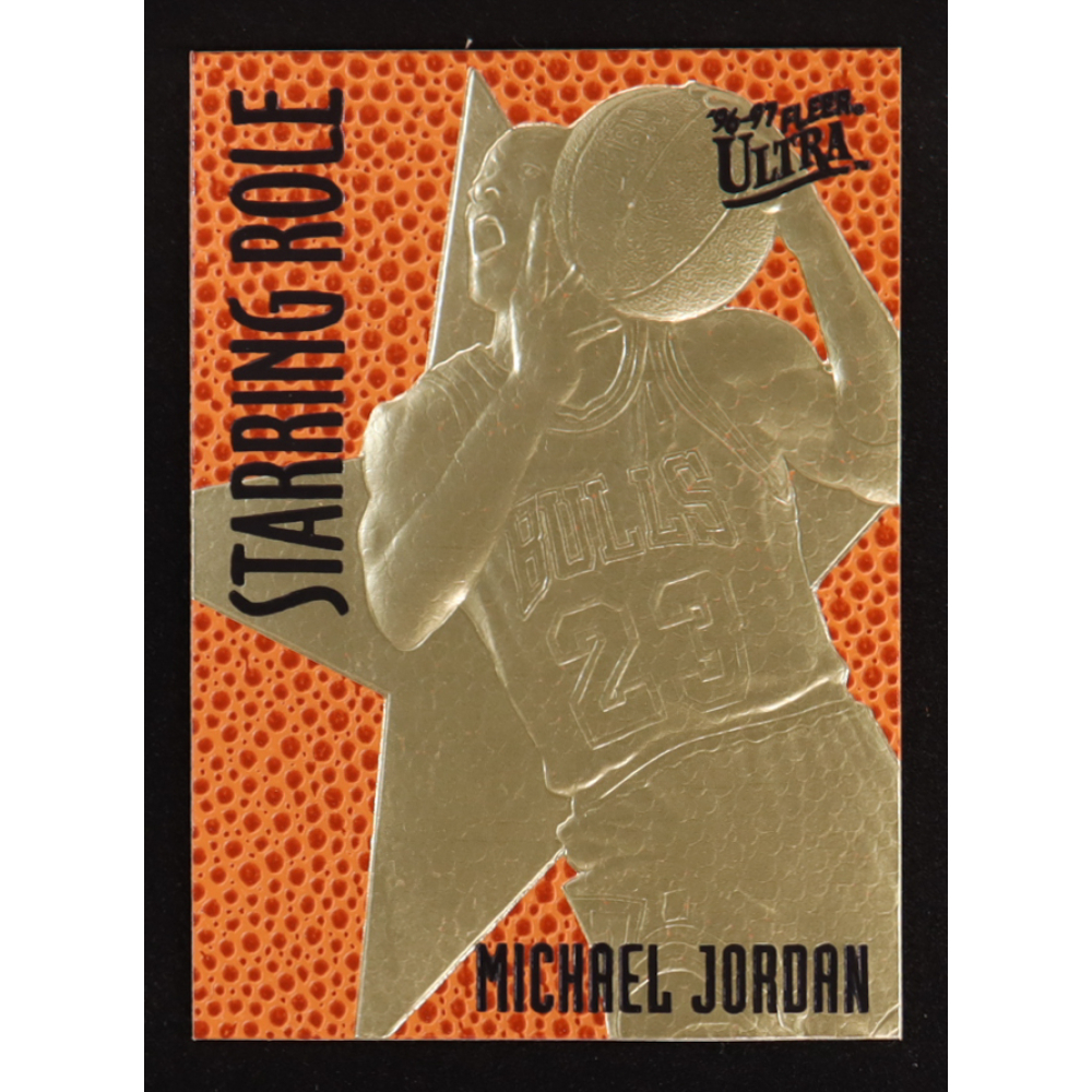 Michael Jordan 1996-97 Fleer Ultra Starring Role 23KT Gold Card at PristineAuction.com