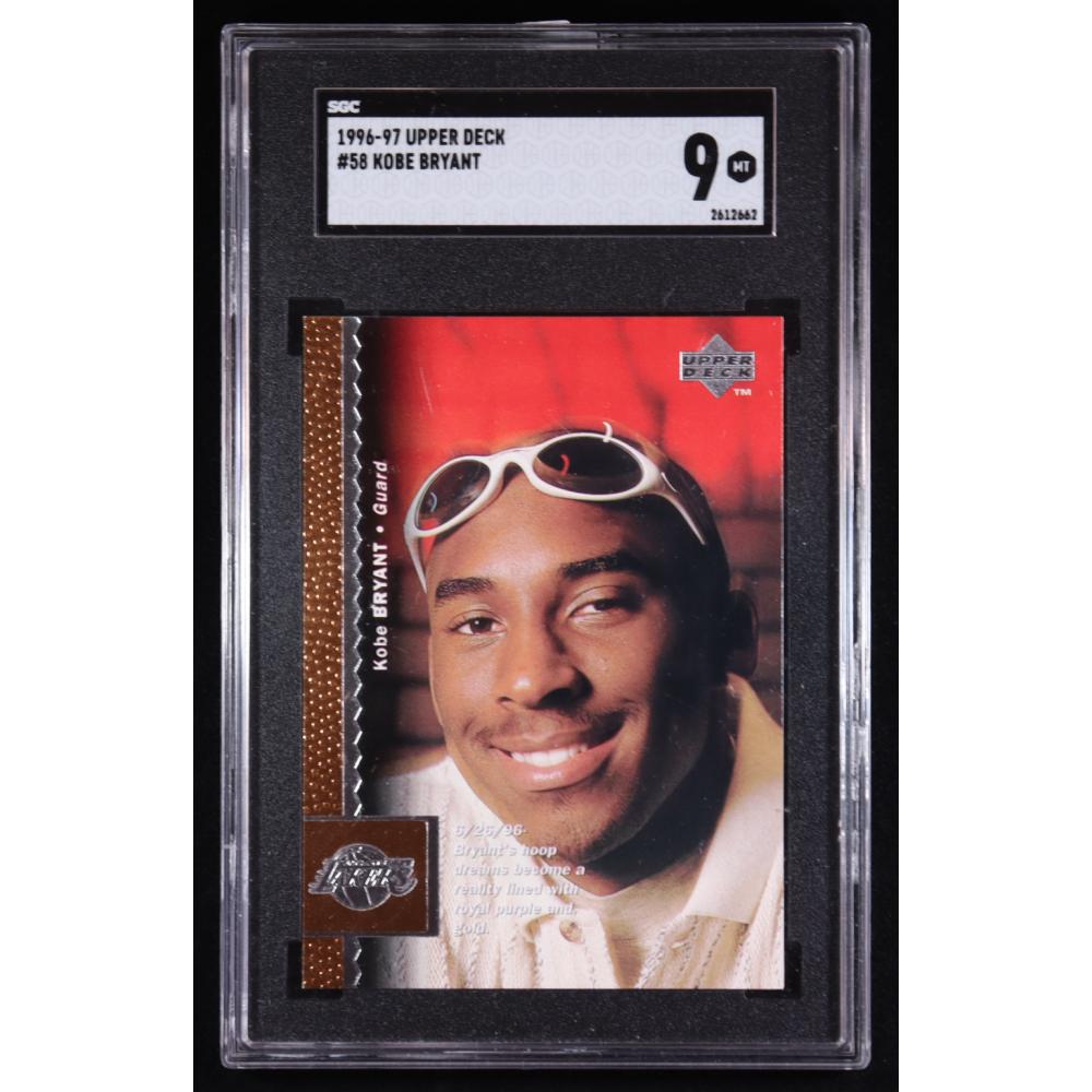Kobe Bryant 1996-97 Upper Deck #58 RC (SGC 9) at PristineAuction.com