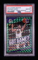 Stephen Curry 2019-20 Panini Mosaic Got Game? Mosaic Green #9 (PSA 10) at PristineAuction.com