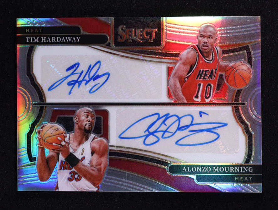 Tim Hardaway / Alonzo Mourning 2024-25 Select Select Pairings Signatures #7 #30/49 at PristineAuction.com Tim Hardaway / Alonzo Mourning 2024-25 Select Select Pairings Signatures #7 #30/49 at PristineAuction.com
