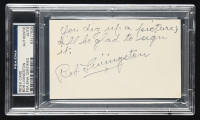 Bob Livingston Signed 3x5 Index Card with Personalized Note (PSA) at PristineAuction.com