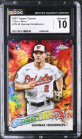 Gunnar Henderson 2023 Topps Chrome Future Stars #FS18 RC (CGC 10) at PristineAuction.com