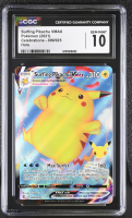 Surfing Pikachu VMAX 2021 Pokemon TCG Sword & Shield Celebrations #009 Stamp (CGC 10) at PristineAuction.com