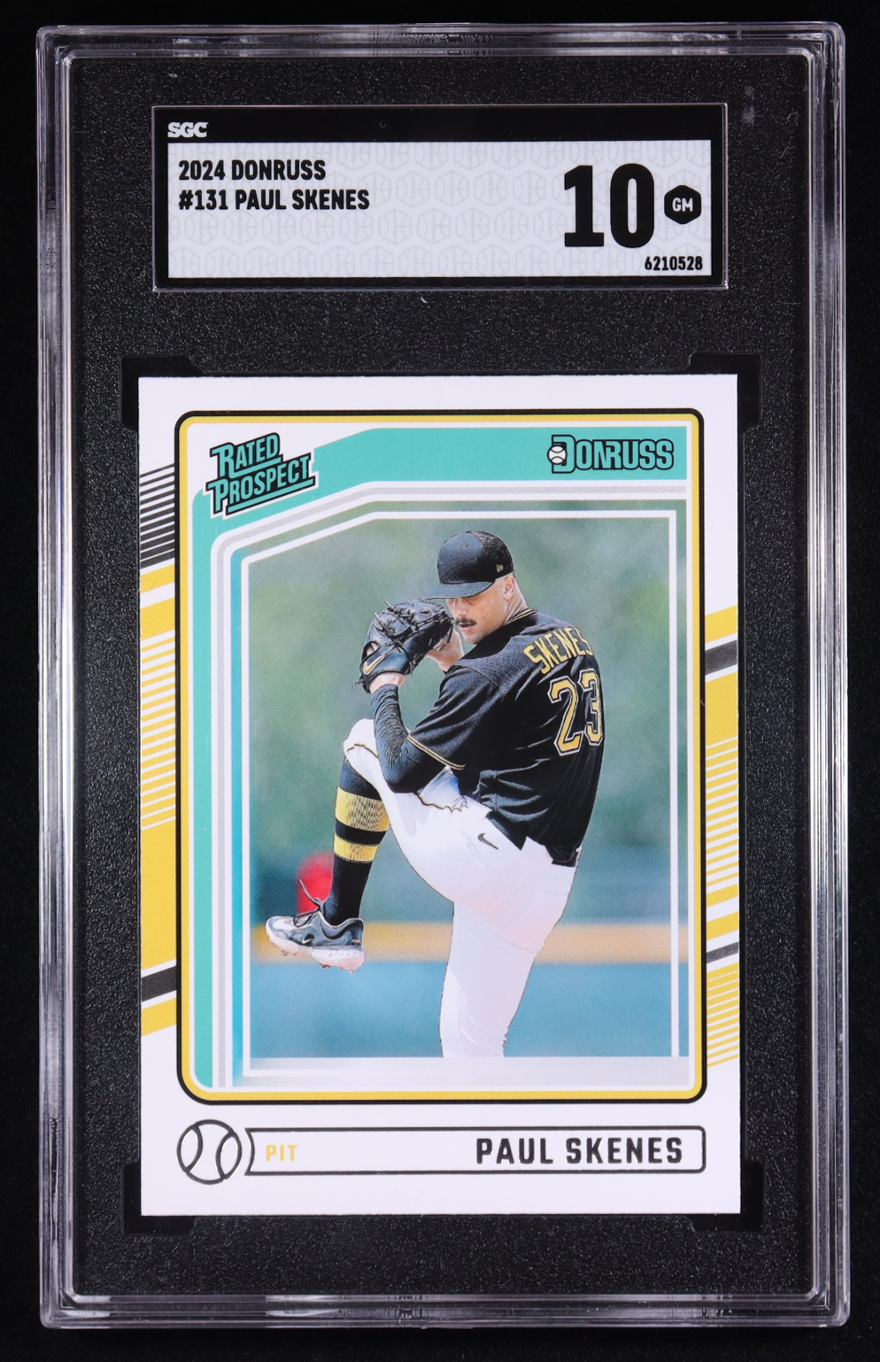 Paul Skenes 2024 Panini Donruss Rated Prospect #131 RC (SGC 10) at PristineAuction.com Paul Skenes 2024 Panini Donruss Rated Prospect #131 RC (SGC 10) at PristineAuction.com