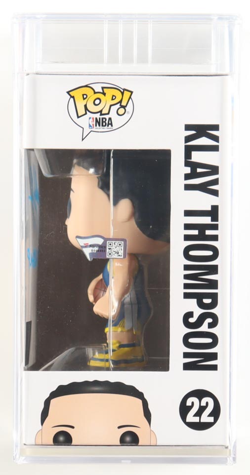 Klay Thompson Signed "NBA" #22 Funko Pop! Vinyl Figure Inscribed "4x Champ" (PSA 8.5 | Autograph Grade 10) at PristineAuction.com Klay Thompson Signed "NBA" #22 Funko Pop! Vinyl Figure Inscribed "4x Champ" (PSA 8.5 | Autograph Grade 10) at PristineAuction.com