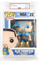 Klay Thompson Signed "NBA" #22 Funko Pop! Vinyl Figure Inscribed "4x Champ" (PSA 8.5 | Autograph Grade 10) at PristineAuction.com