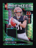 Jermaine Burton 2024 Panini Prizm Premier Jerseys Neon Green Pulsar #20 RC at PristineAuction.com