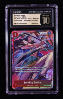 Building Snake 2025 One Piece Card Game Promos #OP09008 (CGC 10 | Pristine Black Label) at PristineAuction.com