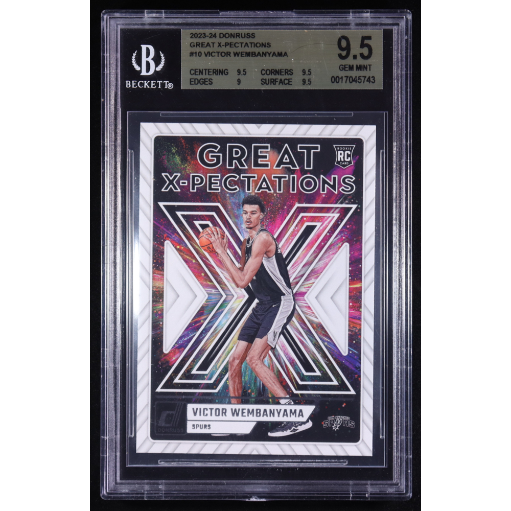 Victor Wembanyama 2023-24 Panini Donruss Great Expectations #10 RC (BGS 9.5) at PristineAuction.com