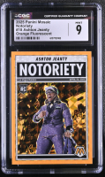 Ashton Jeanty 2025 Panini Mosaic Notoriety Mosaic Orange Fluorescent #18 RC (CGC 9) at PristineAuction.com