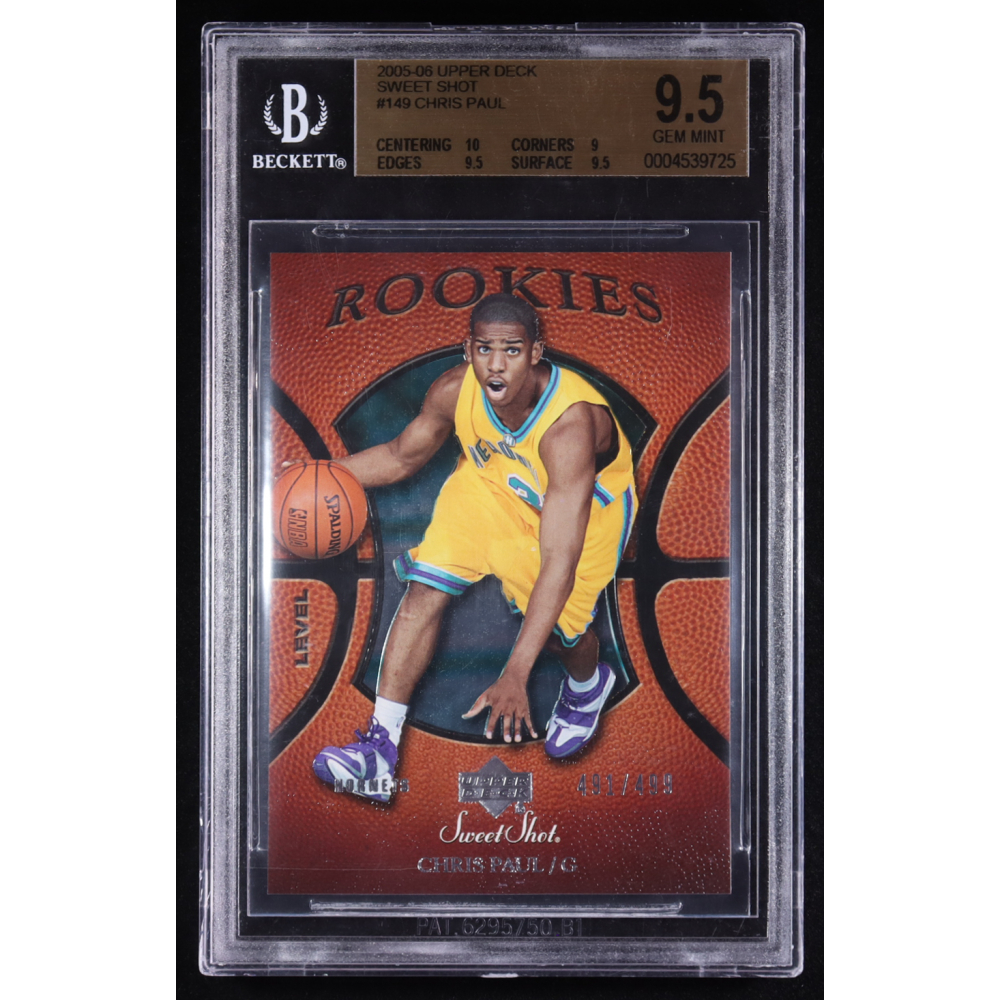 Chris Paul 2005-06 Upper Deck Sweet Shot Level One Rookies #149 RC #491/499 (BGS 9.5) at PristineAuction.com