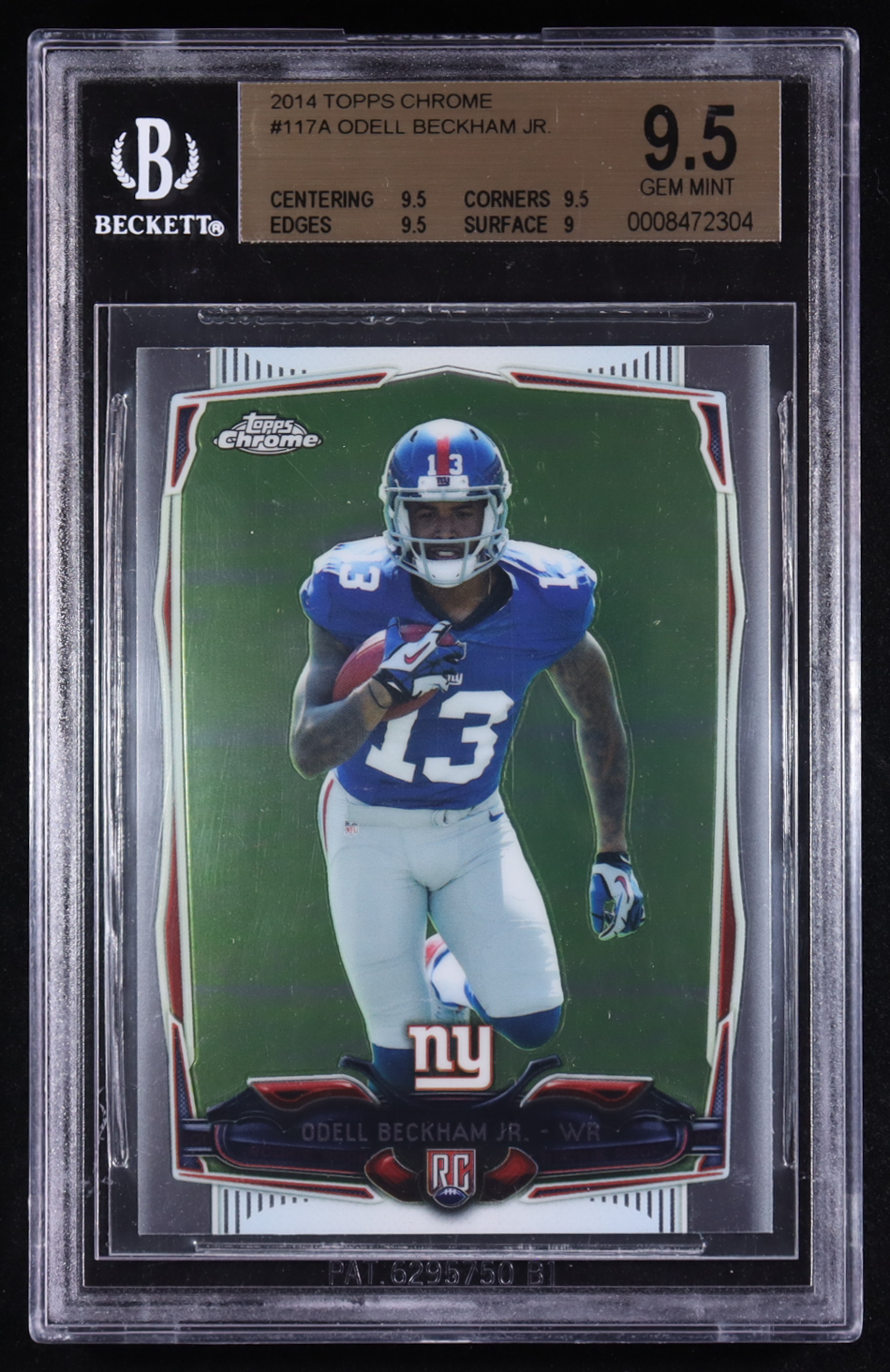 Odell Beckham Jr. 2014 Topps Chrome #117A RC (BGS 9.5) at PristineAuction.com Odell Beckham Jr. 2014 Topps Chrome #117A RC (BGS 9.5) at PristineAuction.com