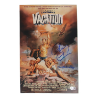 Chevy Chase & Christie Brinkley Signed "National Lampoon's Vacation" 11x17 Movie Poster Photo (Beckett) at PristineAuction.com