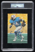Earl Campbell Signed 1991 Goal Line Art Series #64 Inscribed "HOF 91" (PSA) at PristineAuction.com