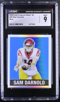 Sam Darnold 2018 Leaf Originals Metal '48 Blue #50 RC #4/20 (CGC 9) at PristineAuction.com