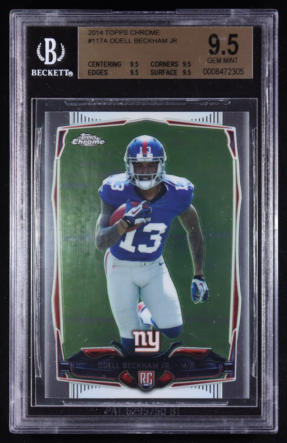 Odell Beckham Jr. 2014 Topps Chrome #117A RC (BGS 9.5) at PristineAuction.com Odell Beckham Jr. 2014 Topps Chrome #117A RC (BGS 9.5) at PristineAuction.com
