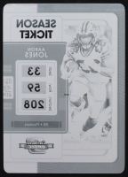Aaron Jones 2021 Panini Contenders Optic Printing Plates Black #35 #1/1 at PristineAuction.com