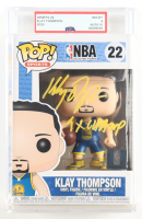 Klay Thompson Signed "NBA" #22 Funko Pop! Vinyl Figure Inscribed "4x Champ" (PSA 8 | Autograph Grade 10) at PristineAuction.com