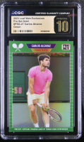 Carlos Alcaraz 2023 Leaf Web Exclusives Pro Set Green #PSG27 #10/10 (CGC 10 | Pristine Black Label) at PristineAuction.com