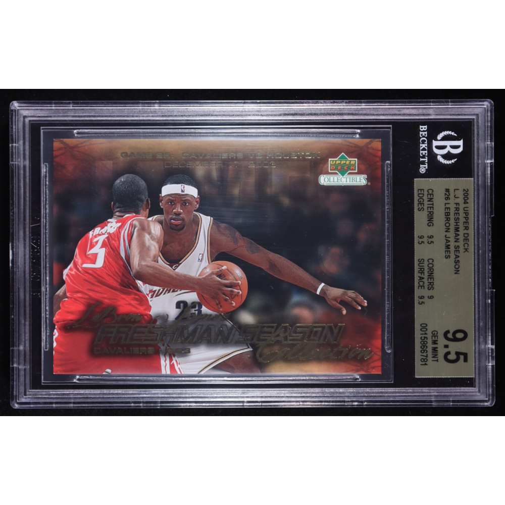 Lebron James 2004 Upper Deck Freshman Season Collection #26 RC (BGS 9.5) at PristineAuction.com
