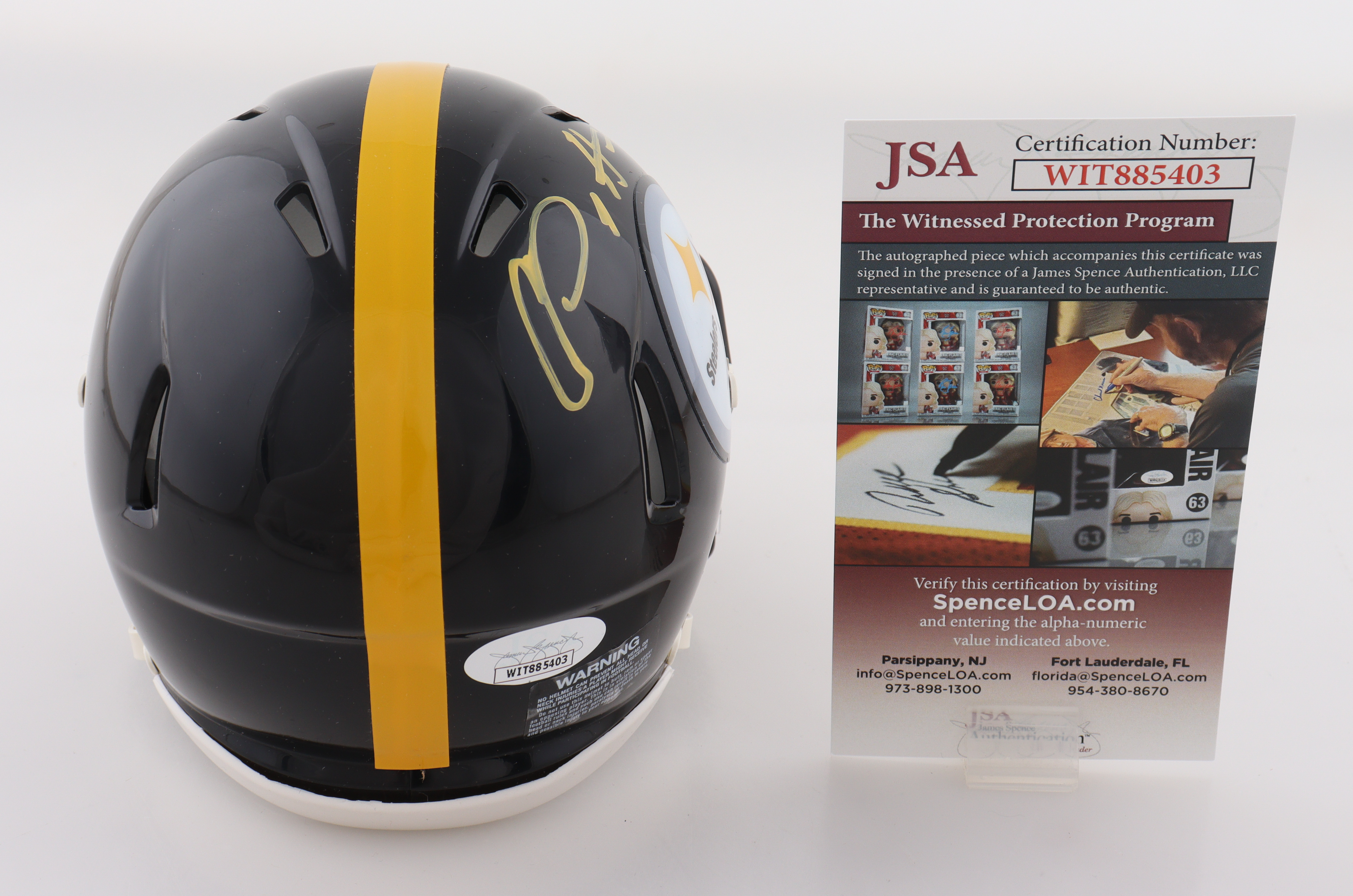 Cam Sutton Signed Steelers Speed Mini Helmet (JSA) at PristineAuction.com Cam Sutton Signed Steelers Speed Mini Helmet (JSA) at PristineAuction.com