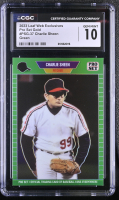 Charlie Sheen 2023 Leaf Web Exclusives Pro Set Green #PSG37 #9/10 (CGC 10) at PristineAuction.com