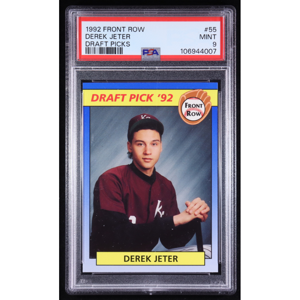 Derek Jeter 1992 Front Row Draft Picks #55 RC (PSA 9) at PristineAuction.com